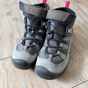 Keen Kids Gray and Black Adventure Boots